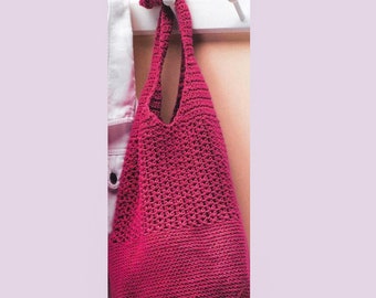 Hobo Bag Häkelanleitung, Schultertasche Häkelmuster, Einkaufstasche Muster, Einkaufstasche Häkelmuster, Einkaufstasche Häkelanleitung, Häkelanleitung