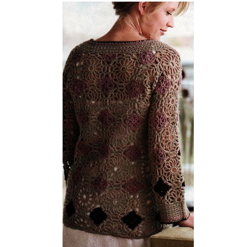 Crochet Cardigan Pattern PDF Instant Digital Granny Square Cardigan Crochet Pattern Download