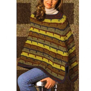 Quick and Easy CROCHET Poncho PATTERNS - Adult Poncho Crochet Pattern - Easy Poncho Crochet Pattern - pdf instant digital