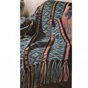 CROCHET PATTERN, Mosaic Afghan, Blanket Pattern, Throw, Perfect Gender Neutral Gift for Mother/Father, Daughter/Son, Downloadable PDF File