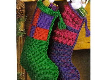 かぎ針編みのクリスマスブーツ、サンタクロースの靴のかぎ針編みの