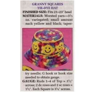 Puede incluir: Sombrero de ganchillo te&ntilde;ido anudado con dise&ntilde;o de caras sonrientes. El sombrero est&aacute; hecho con una variedad de colores, incluyendo amarillo, rojo, azul y morado. Se adapta a una circunferencia de cabeza de 53-58 cm.