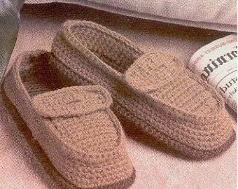 Pantuflas tipo mocasín, Patrón básico de pantuflas a crochet, Patrón de mocasines a crochet para invierno, Zapatos de interior, Pantuflas, PDF, Descarga instantánea (solo en inglés)