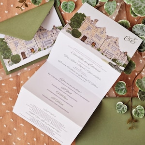 PNG Download, Highley Manor watercolour Venue Illustration, Illustration for Wedding Invites, Wedding Stationery, Wedding Signage, Gift