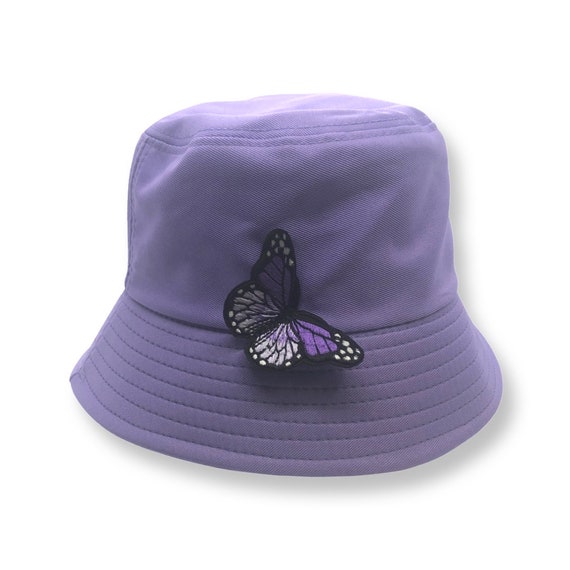 Purple Butterfly Bucket Hat - Etsy
