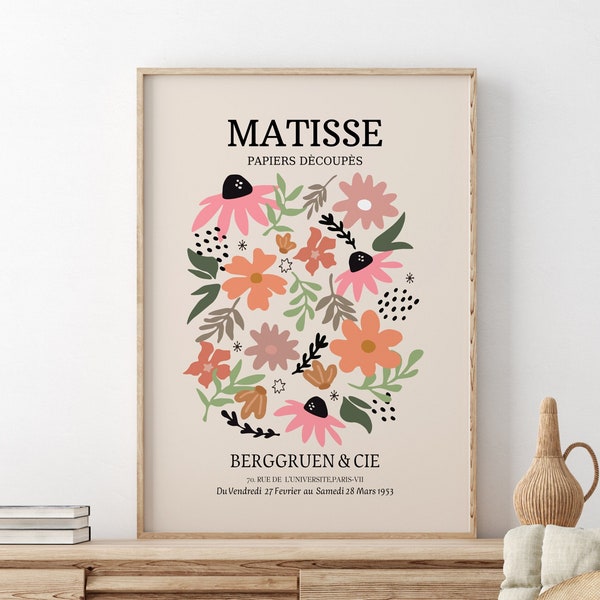 Matisse Cutout, Matisse Leaf, Matisse Print, Matisse Poster, Matisse Museum Print, Exhibition Poster, Abstract Art Print, Wall Art Decor