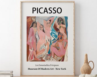 Picasso Print, Picasso Poster, Picasso Canvas, Picasso Le Cubisme Poster, Pablo Picasso, Les Demoiselles d'Avignon, Museum Of Modern Art