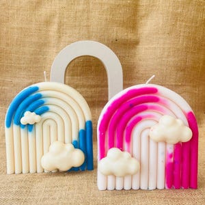 Rainbow Cloud Candle | Minimalist & Aesthetic Candles | Baby Shower Gift
