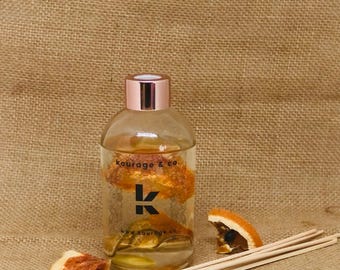 Personalized Citrus Reed Diffuser, Hand-Poured Home Fragrance (140ml/200ml)