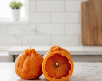 Mandarin Shaped Scented Candle
