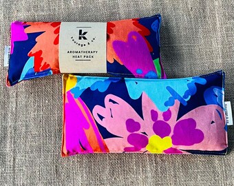 Wheat Heat Pack with Lavender, Natural Cotton Aromatherapy Comfort