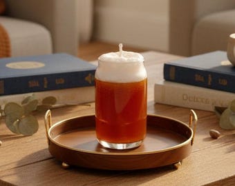 Mini Beer Can Candle – Frothing Lager Soy Wax Candle, Novelty Drink Candle, Funny Gift for Him