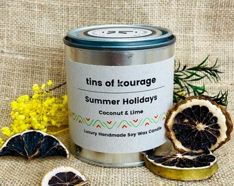 Coconut & Lime Soy Candles, Luxury Candle for Home Fragrance