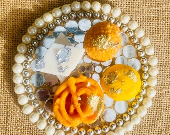 Handcrafted Mithai Scented Soy Wax Candles | Indian Festival Gift Set