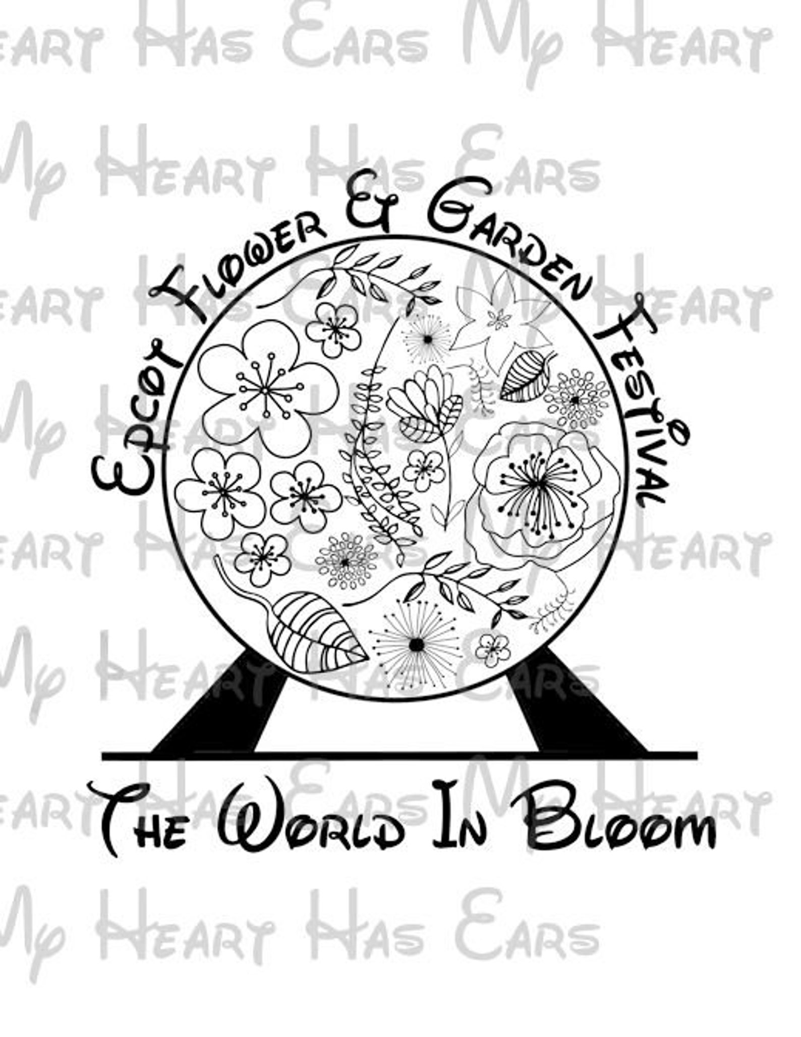 Epcot Flower and Garden Festival Spring Family Vacation Image Etsy