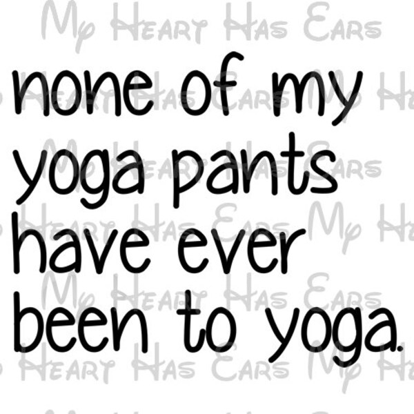 My Yoga Pants Etsy