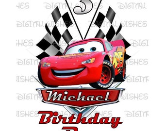 lightning mcqueen birthday etsy