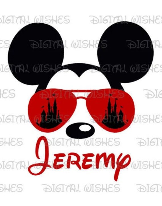 Mickey Mouse Wearing Glasses
