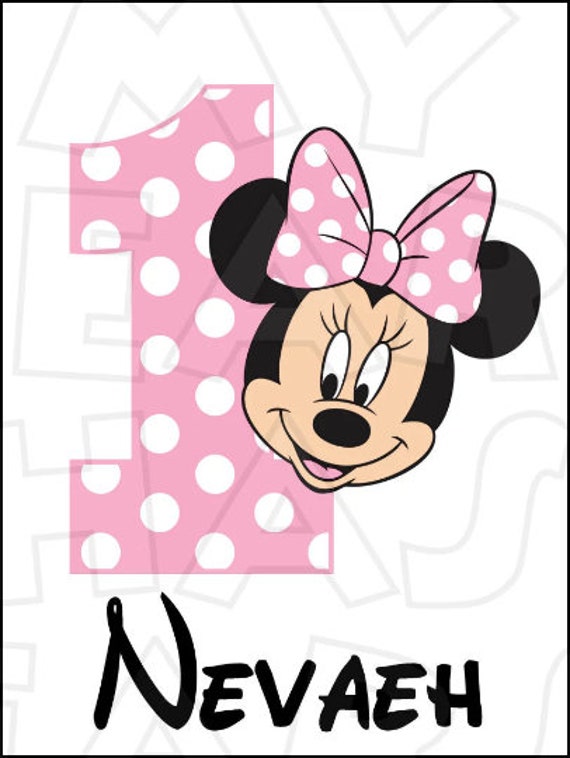 Minnie Mouse Pink Face