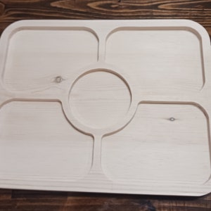 Wooden serving tray