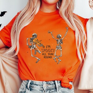 Dancing Skeletons Spooky Shirt | Halloween shirt, funny Halloween shirt, Halloween party, Halloween gift, Fall shirt, trick or treat, witch