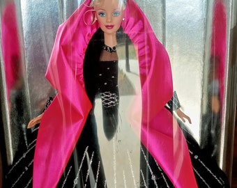 holiday barbie pink dress Barbie Doll 2020 Holiday (Brunette)