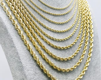 Collane Corda Laser In Oro 18 Carati Lunghezza: 60 Cm Filo O Misura: 80 13,6g