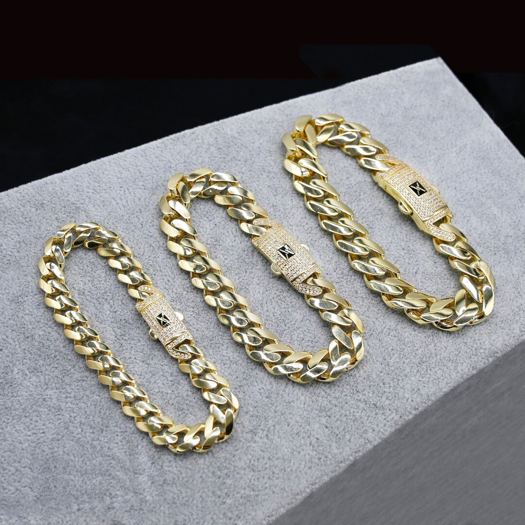 ブレスレット Cuban Bracelet Cuban Link Bracelet, Silver Cuban Bracelet, Miami Cuban Link