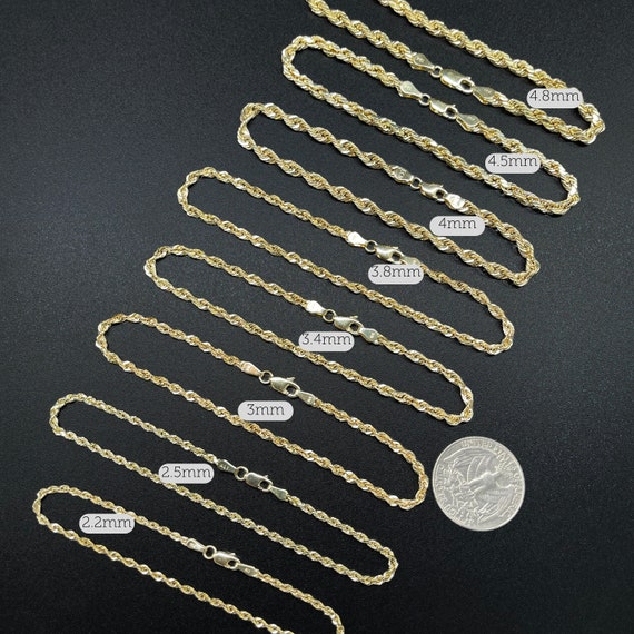 Mens Real 10k Gold Rope Bracelet 9 Inch 10.5mm Diamond Cut Solid 10KT  Yellow Gld | eBay
