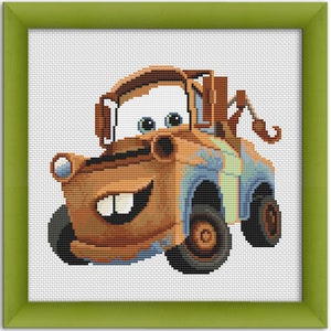 Schema punto croce PDF "Mater", "Cars" Download immediato
