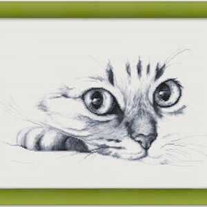 PDF Cross Stitch Pattern &quot;Cat&quot;  Instant Download