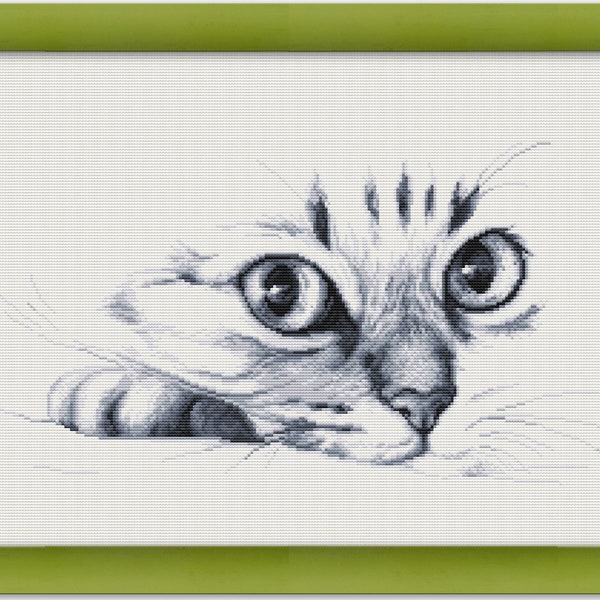 PDF Cross Stitch Pattern "Cat"  Instant Download