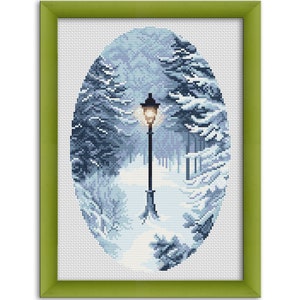 PDF Kreuzstichvorlage "Laterne ""Narnia"""
