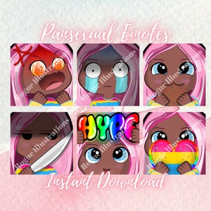 Pansexual Pride Emotes, Express Your Pride with Every Emoji, LGBTQ Emotes, Pan Pride, Inclusive Emotes, Pride Flags, LGBTQIA+, Love is Love