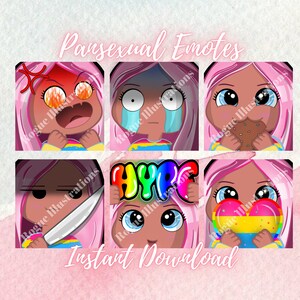 Pansexual Pride Emotes, Express Your Pride with Every Emoji, LGBTQ Emotes, Pan Pride, Inclusive Emotes, Pride Flags, LGBTQIA+, Love is Love