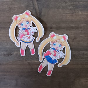 handmade anime sticker, vinyl sticker, Inspired by Sailor Moon