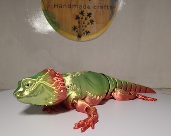 Bearded dragon, Articulated 3d Printed Figure