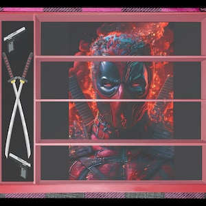 Display Case: Deadpool - Mini or Itty Bitty - Fits Mini Legos, Funko Pops, 3D Characters