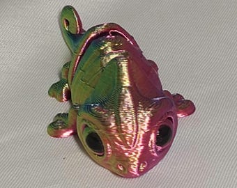 Mini flexi chameleon fidget toy
