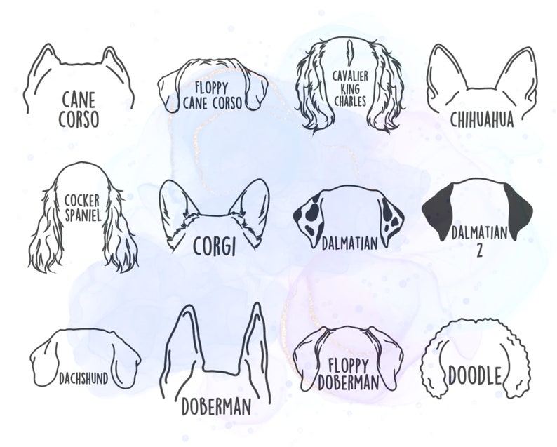 Personalized Dog Ear Car Decal Sticker Etsy