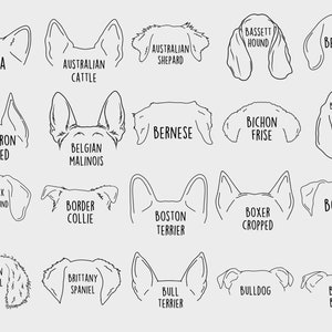Personalized Dog Ear Car Decal Sticker - Etsy