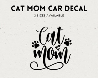 Cat Mom Decal