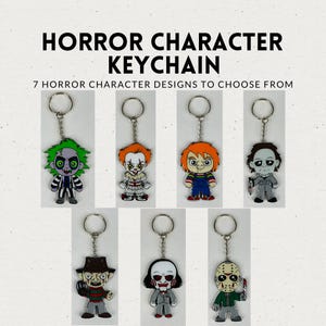 Horror Character Keychains