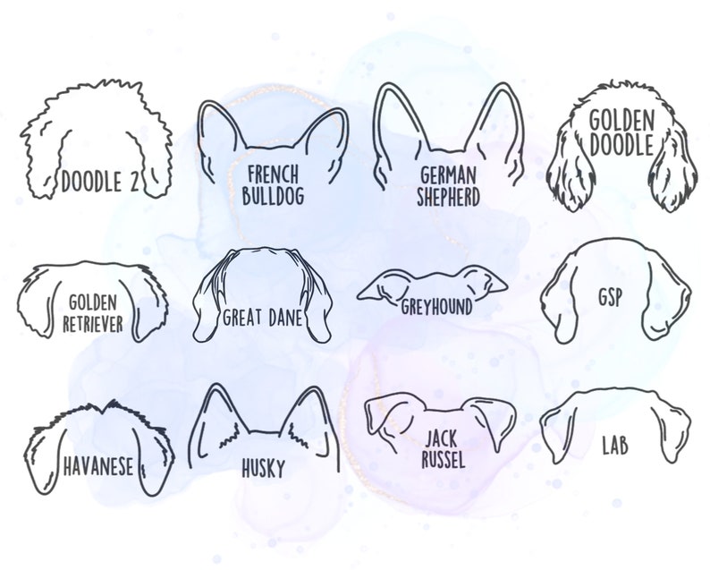 Personalized Dog Ear Car Decal Sticker Etsy
