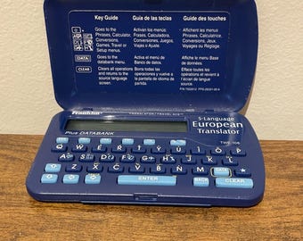 Vintage 1999 Franklin TWE-106B 5-Language European Translator New Battery
