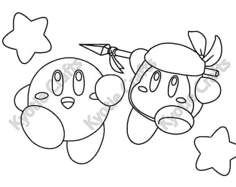 Kirby and the Forgotten Land Coloring - Etsy