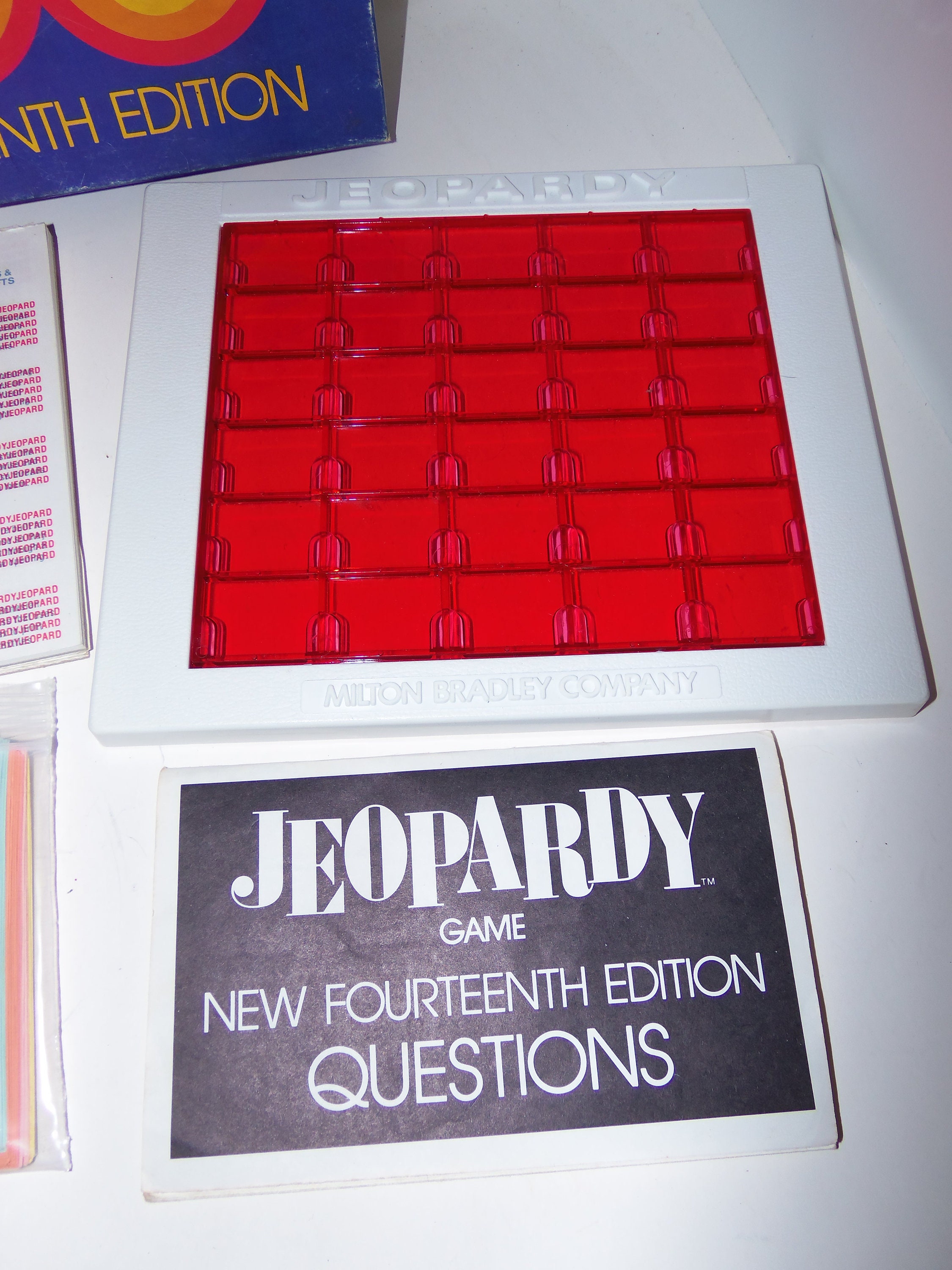 Vintage 1982 Jeopardy Board Game 14th Edition by Milton Bradley Etsy