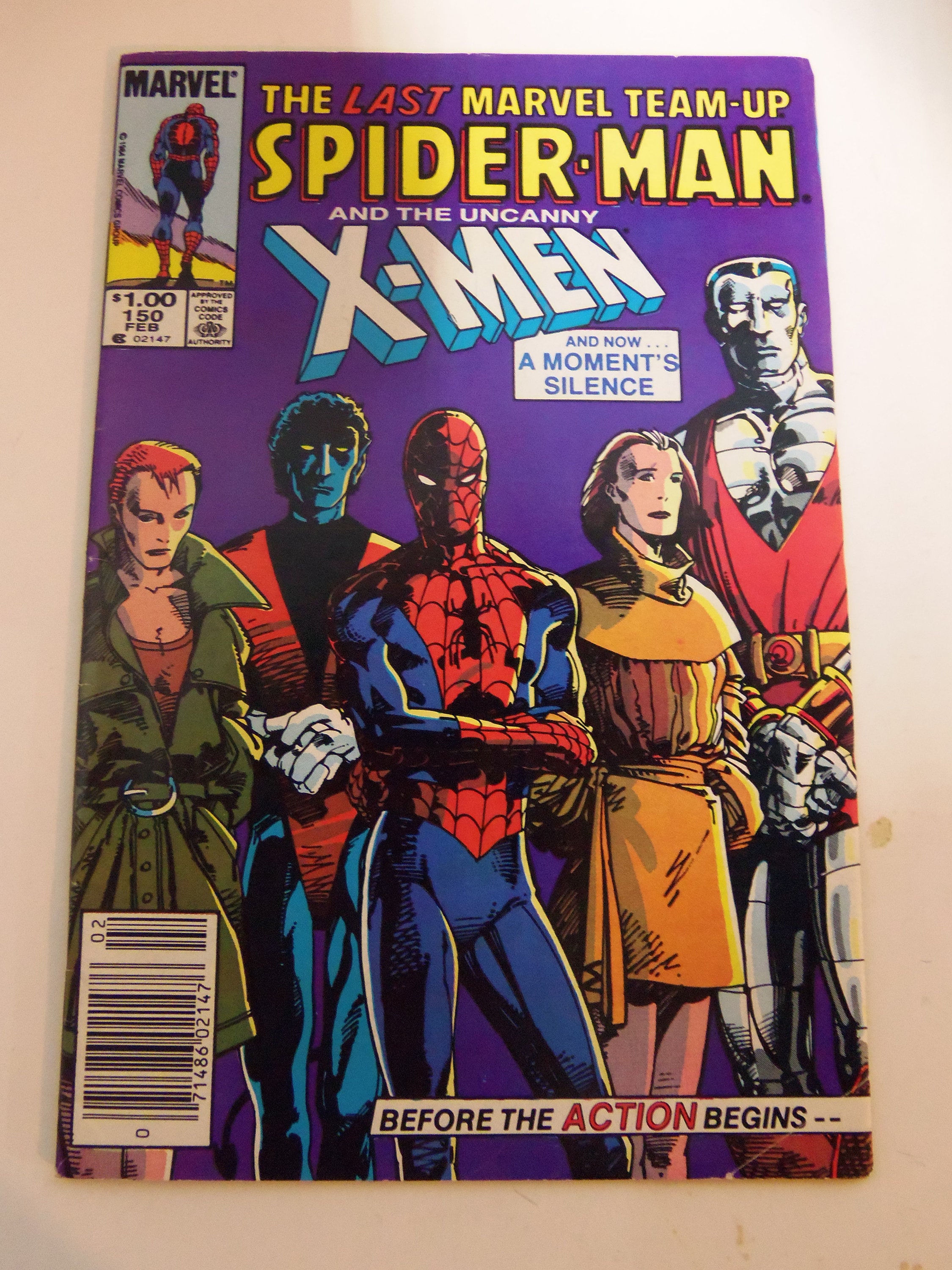 Marvel Team-up #150 Spider-man X-men Last Issue Comic Book 1985 FN