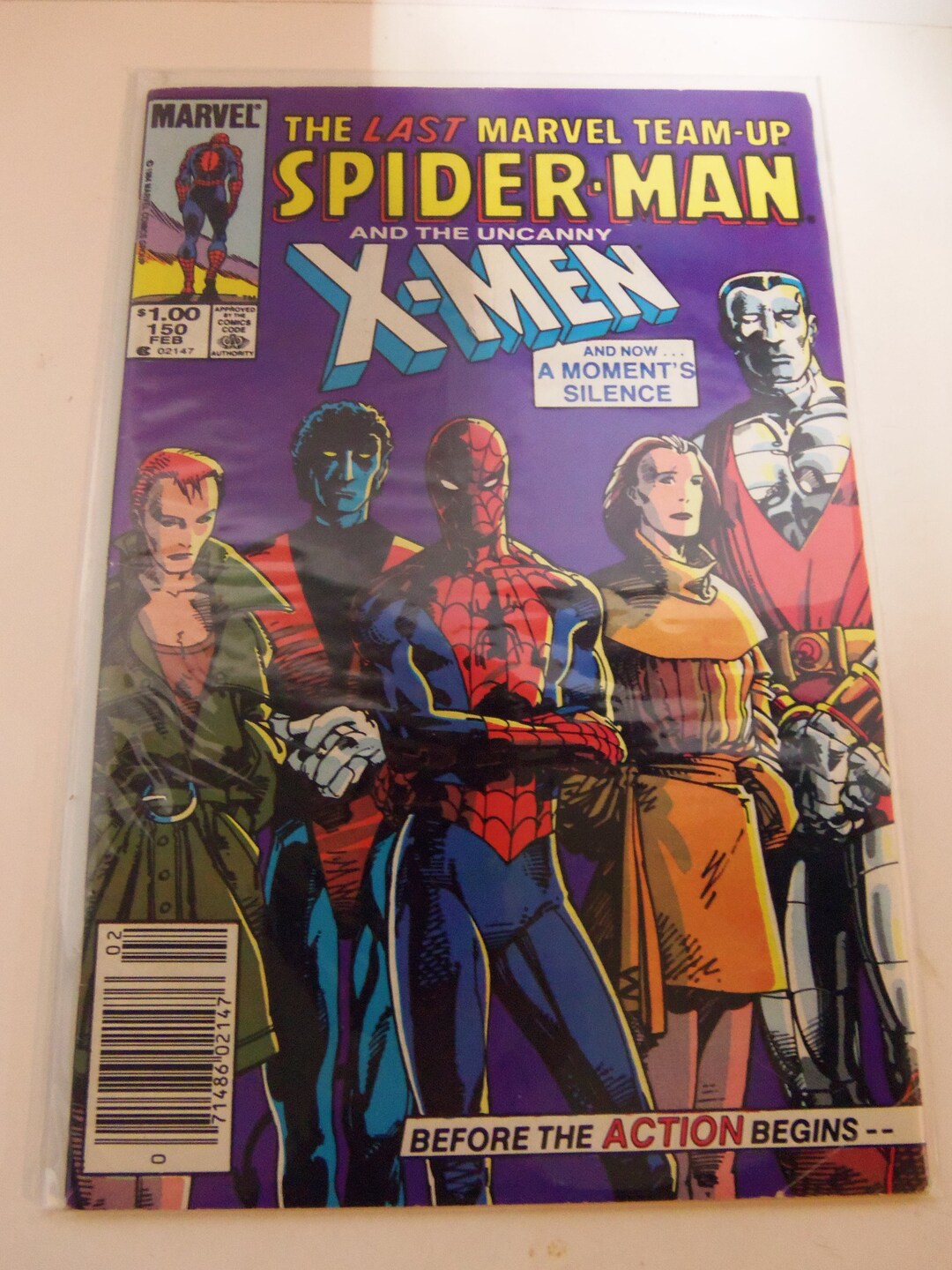 Marvel Team-up #150 Spider-man X-men Last Issue Comic Book 1985 FN