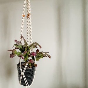 macrame plant hanger | plant hanger | macrame decor | boho decor | handmade gift | plant lover gift